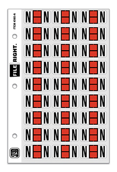 File right™ brand - alphabet labels